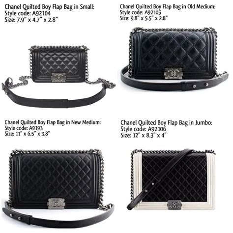 medium chanel boy bag sizes